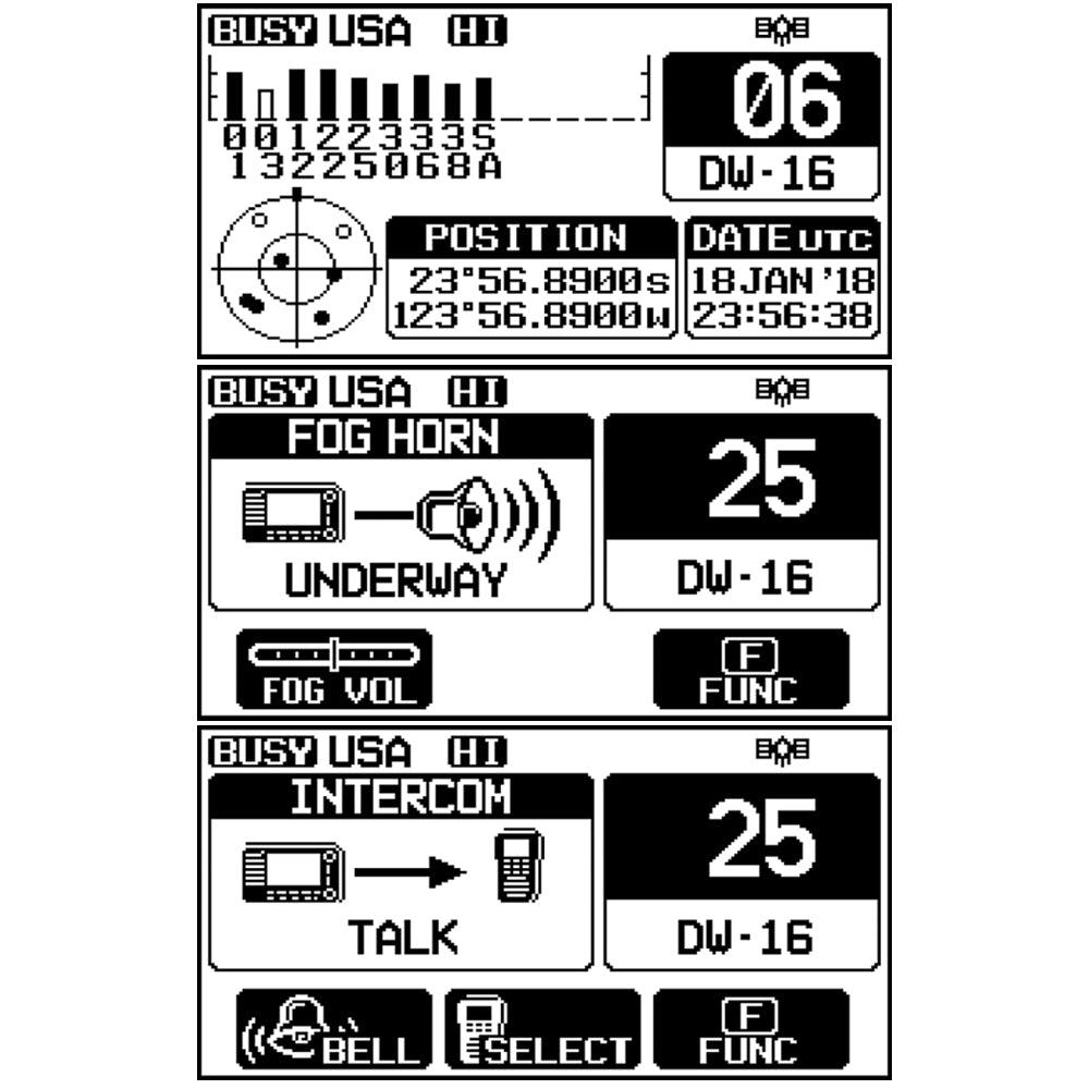 Standard Horizon GX2400B Matrix Black VHF w/AIS, Integrated GPS, NMEA 2000 30W Hailer,  Speaker Mic