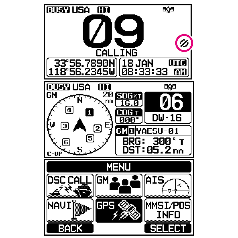 Standard Horizon GX2400B Matrix Black VHF w/AIS, Integrated GPS, NMEA 2000 30W Hailer,  Speaker Mic