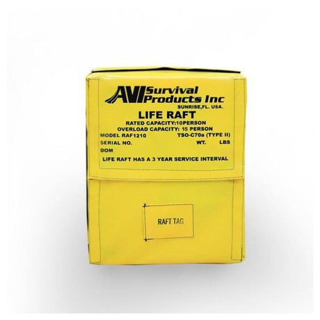 AVI Survival Life Raft, 6-12 Person FAA TSO-C70a – Type I - Life Raft Professionals