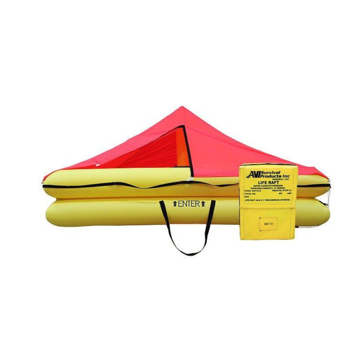 AVI Survival Life Raft, 6-12 Person FAA TSO-C70a – Type I - Life Raft Professionals