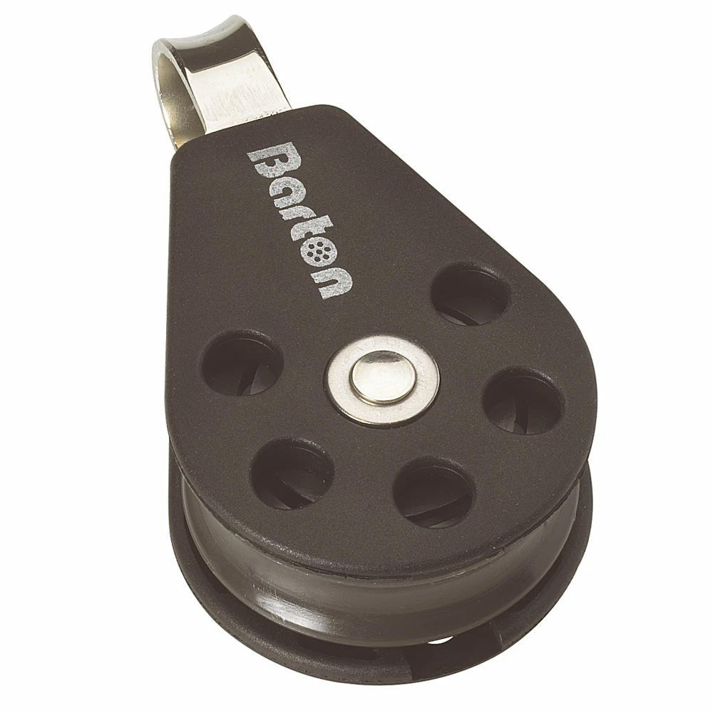 Barton Size 1 30mm Plain Bearing Pulley Block Single Fixed Eye - Life Raft Professionals