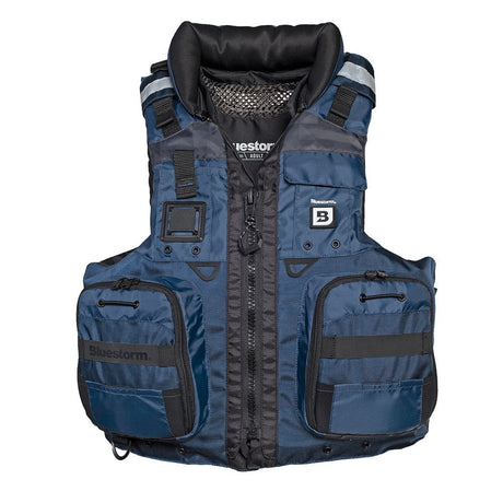 Bluestorm Classic Adult Fishing Life Jacket - Deep Blue - 2XL/3XL - Life Raft Professionals