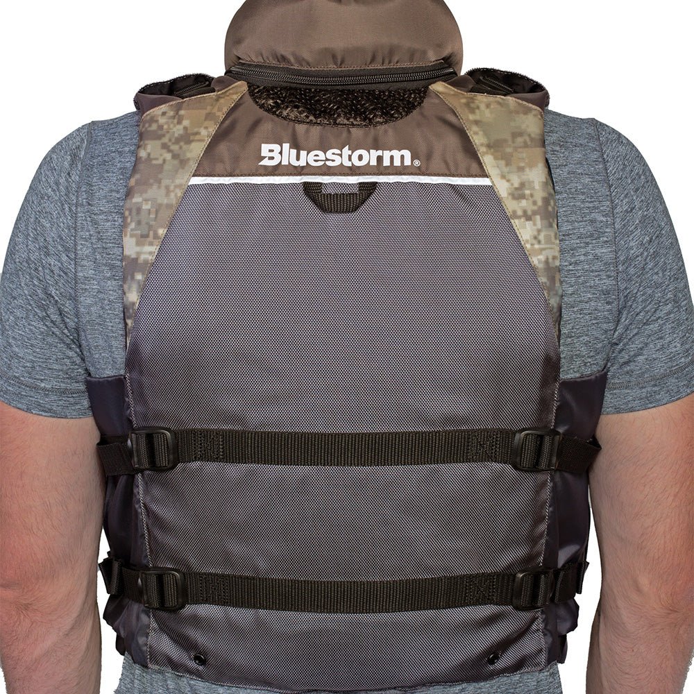 Bluestorm Classic Adult Fishing Life Jacket - Legendary Driftwood - 2XL/3XL - Life Raft Professionals