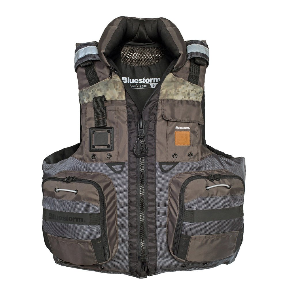 Bluestorm Classic Adult Fishing Life Jacket - Legendary Driftwood - 2XL/3XL - Life Raft Professionals