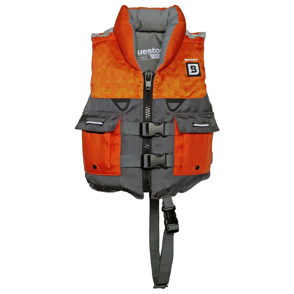 Bluestorm Classic Child Fishing Life Jacket - Optic Orange - Life Raft Professionals