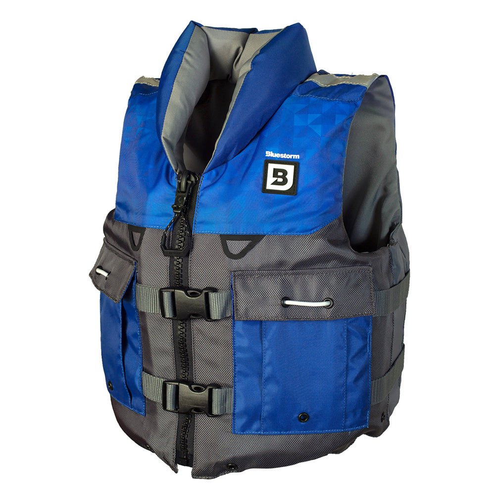 Bluestorm Classic Youth Fishing Life Jacket - Deep Blue - Life Raft Professionals