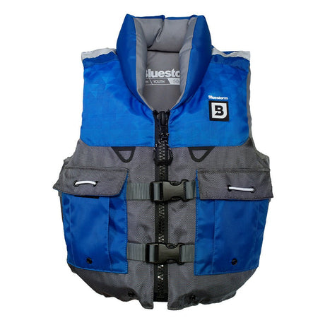 Bluestorm Classic Youth Fishing Life Jacket - Deep Blue - Life Raft Professionals