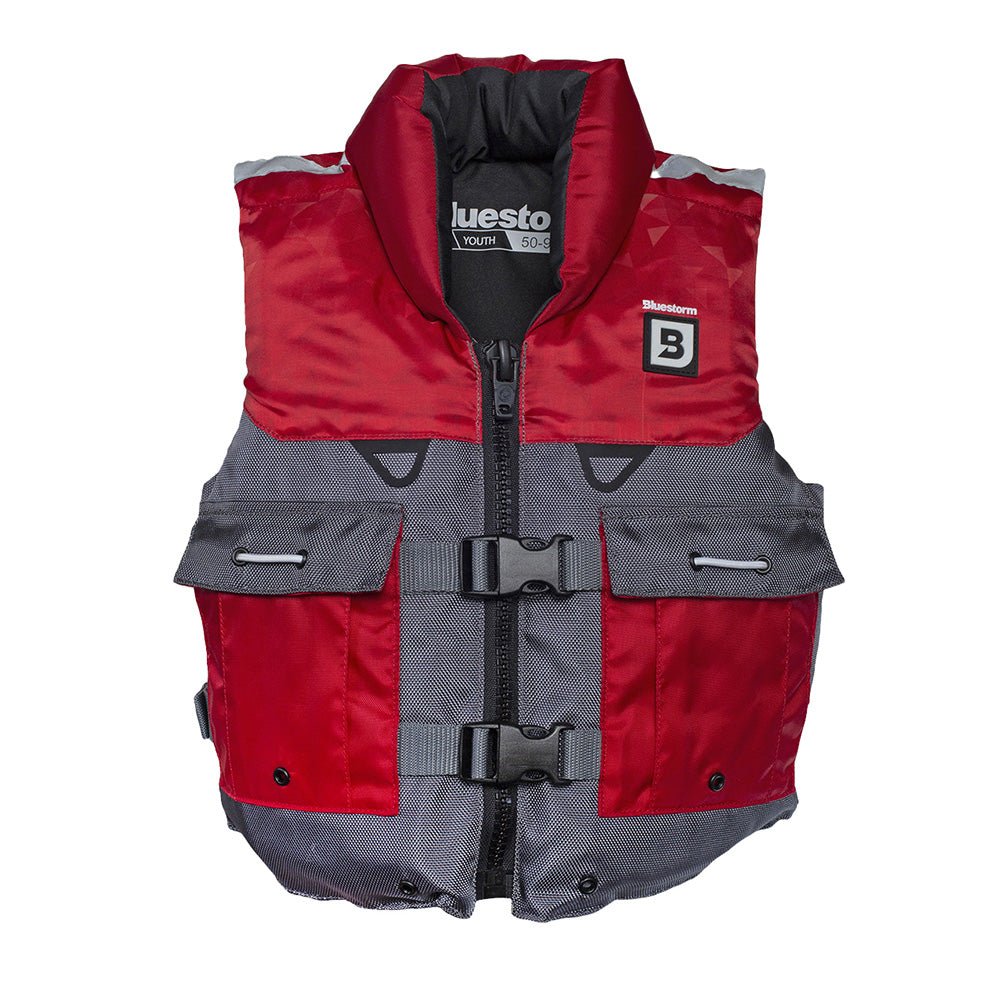 Bluestorm Classic Youth Fishing Life Jacket - Nitro Red - Life Raft Professionals