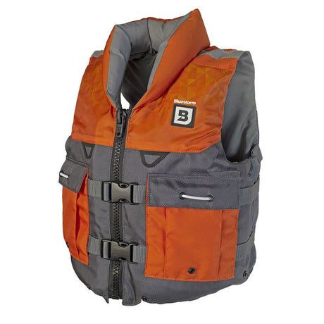 Bluestorm Classic Youth Fishing Life Jacket - Optic Orange - Life Raft Professionals