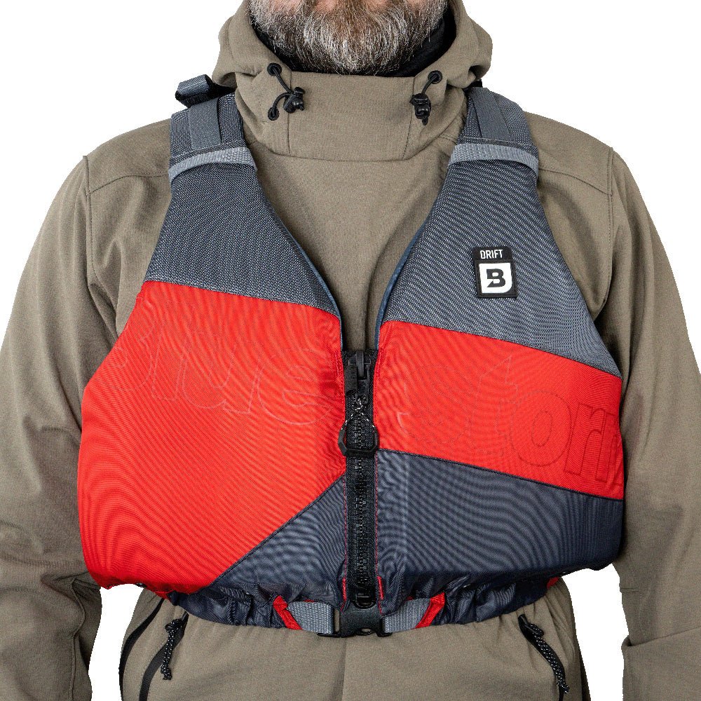 Bluestorm Drift Adult Universal Paddling Vest - Nitro Red - Life Raft Professionals