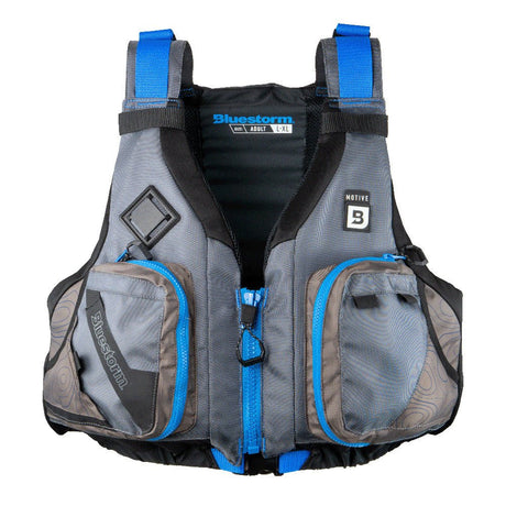 Bluestorm Motive Kayak Fishing Vest - Deep Blue - 2XL/3XL - Life Raft Professionals