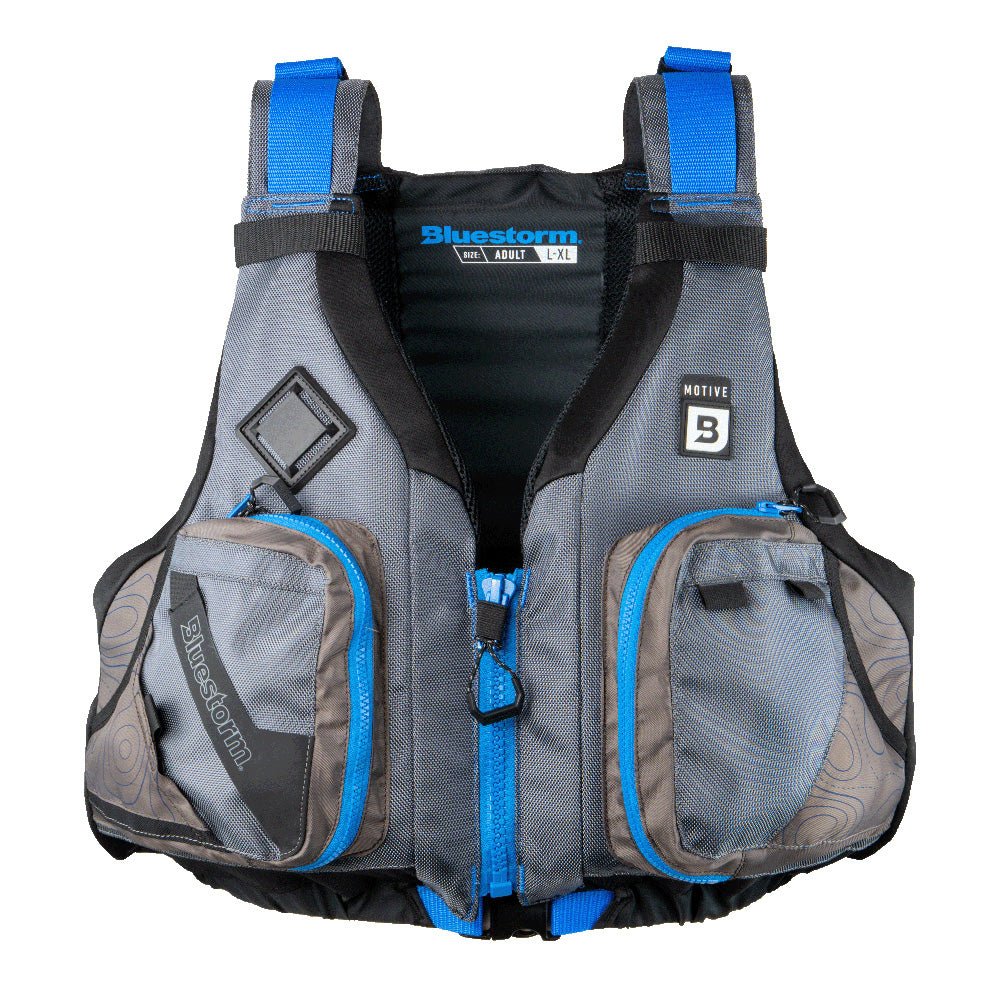 Bluestorm Motive Kayak Fishing Vest - Deep Blue - L/XL - Life Raft Professionals