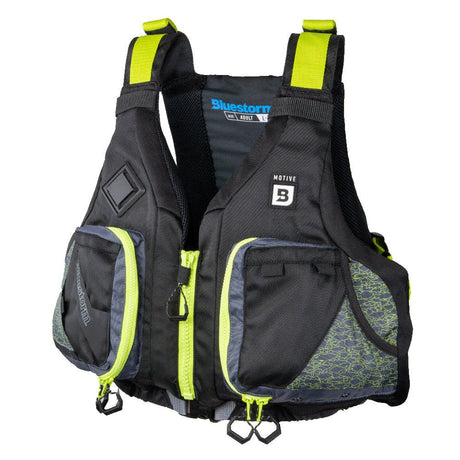 Bluestorm Motive Kayak Fishing Vest - Hi-Vis - 2XL/3XL - Life Raft Professionals