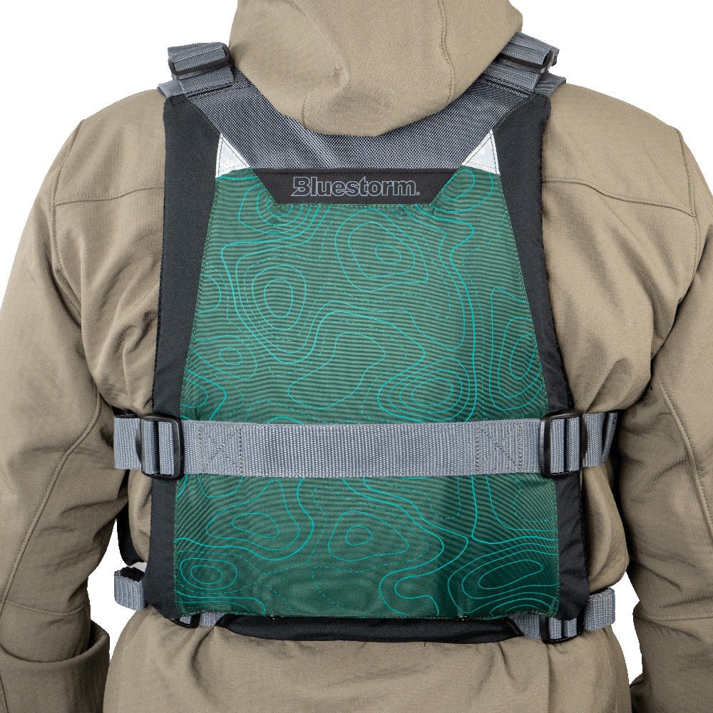 Bluestorm Motive Kayak Fishing Vest - Hunter Green - 2XL/3XL - Life Raft Professionals