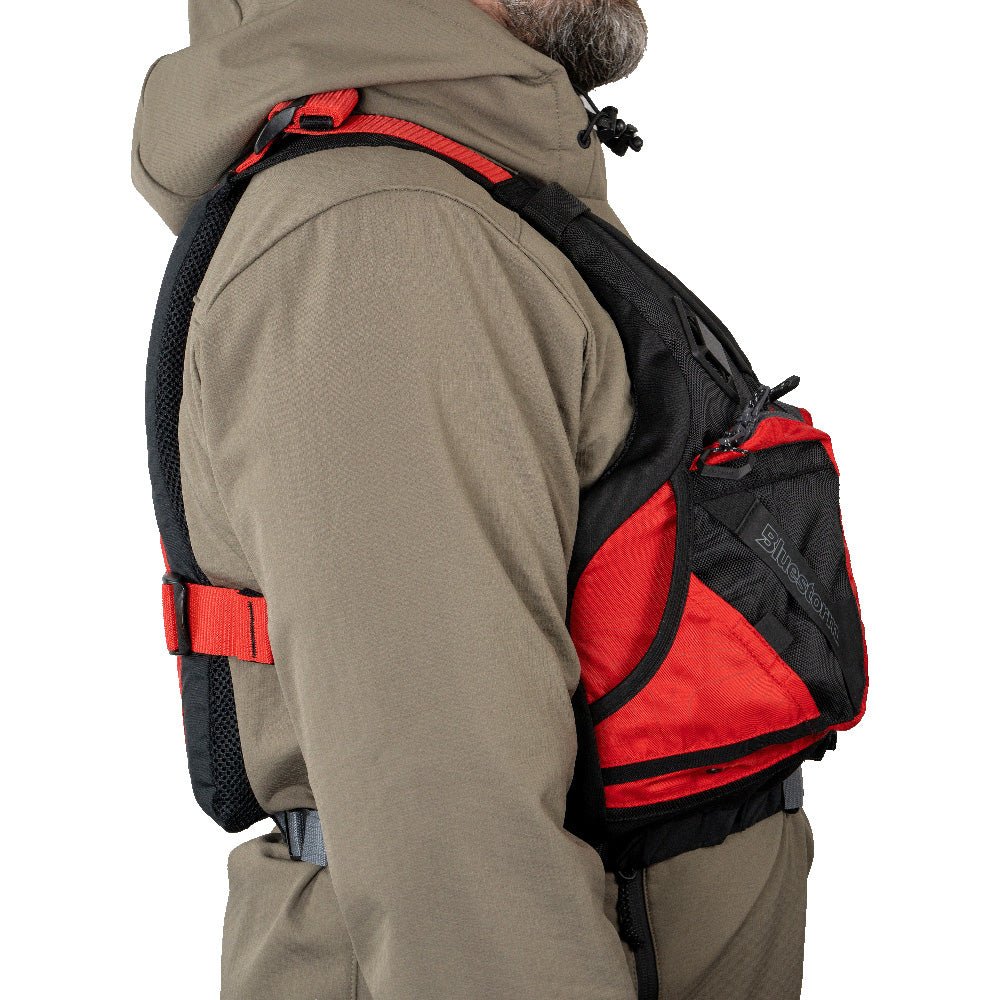 Bluestorm Motive Kayak Fishing Vest - Nitro Red - 2XL/3XL - Life Raft Professionals