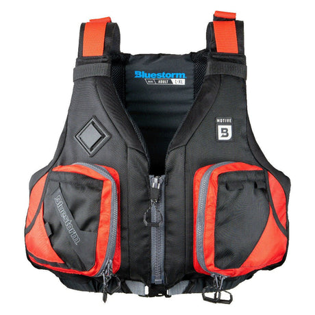 Bluestorm Motive Kayak Fishing Vest - Nitro Red - 2XL/3XL - Life Raft Professionals