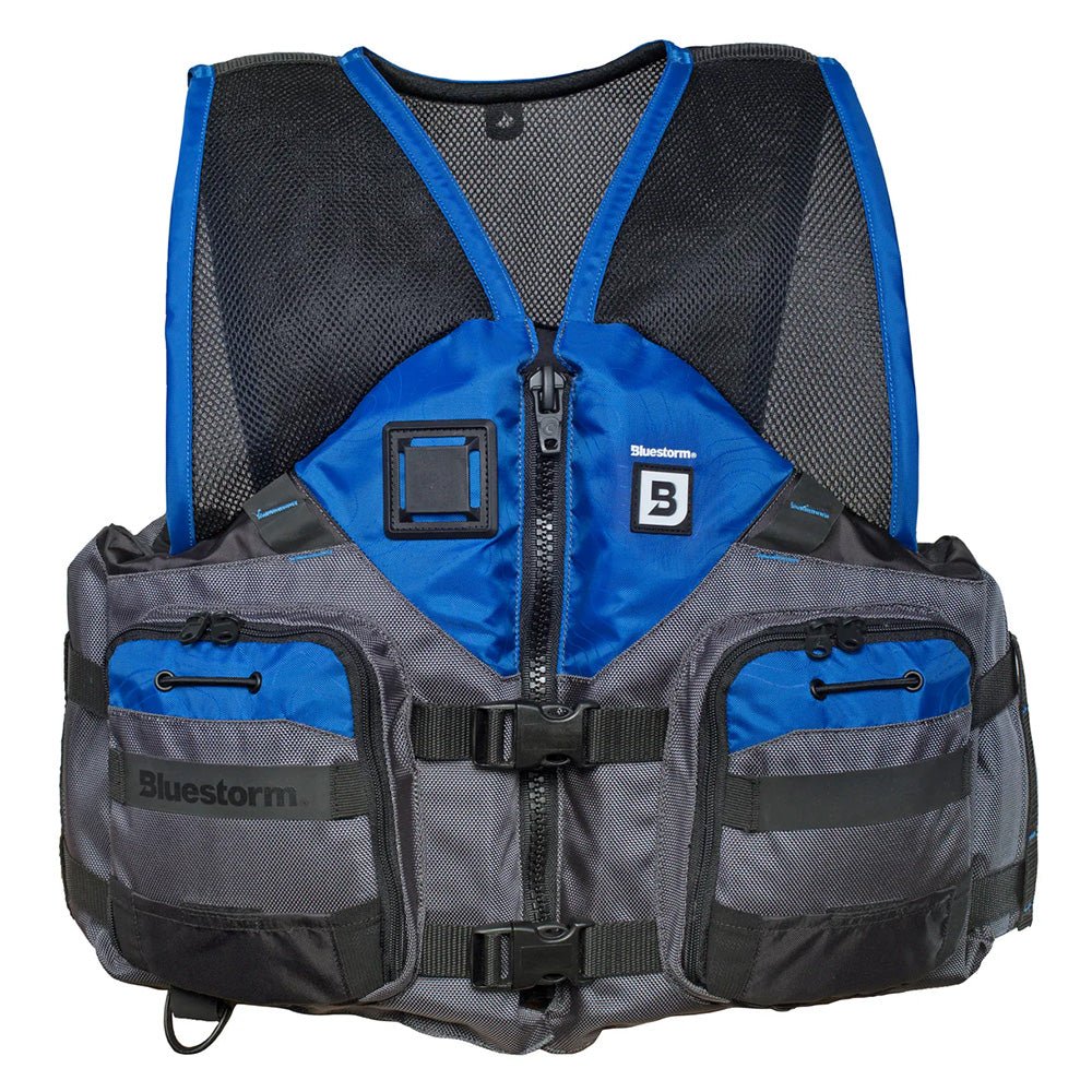 Bluestorm Sportsman Adult Mesh Fishing Life Jacket - Deep Blue - 2XL/3XL - Life Raft Professionals