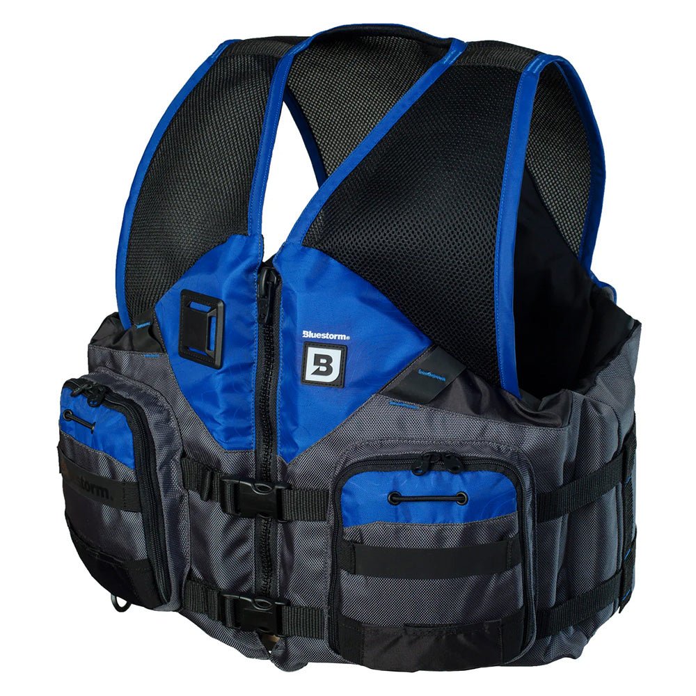 Bluestorm Sportsman Adult Mesh Fishing Life Jacket - Deep Blue - 2XL/3XL - Life Raft Professionals