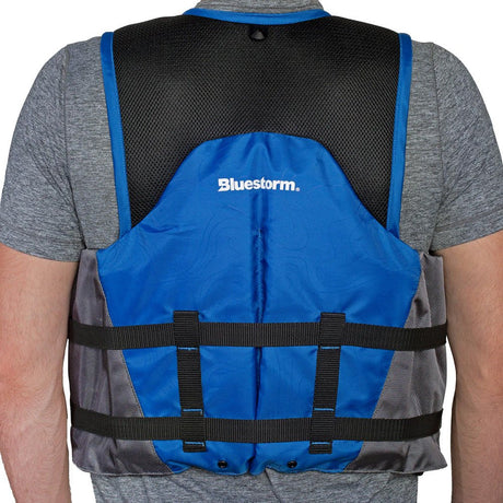 Bluestorm Sportsman Adult Mesh Fishing Life Jacket - Deep Blue - 2XL/3XL - Life Raft Professionals