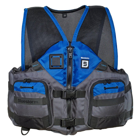 Bluestorm Sportsman Adult Mesh Fishing Life Jacket - Deep Blue - S/M - Life Raft Professionals