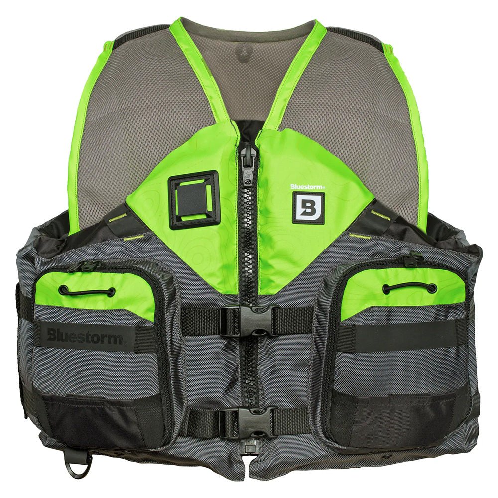 Bluestorm Sportsman Adult Mesh Fishing Life Jacket - Hi-Vis - 2XL/3XL - Life Raft Professionals