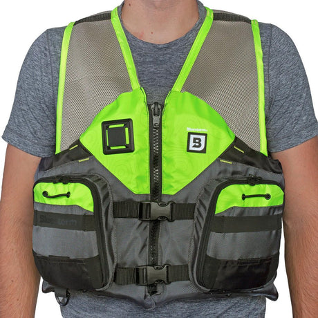 Bluestorm Sportsman Adult Mesh Fishing Life Jacket - Hi-Vis - S/M - Life Raft Professionals