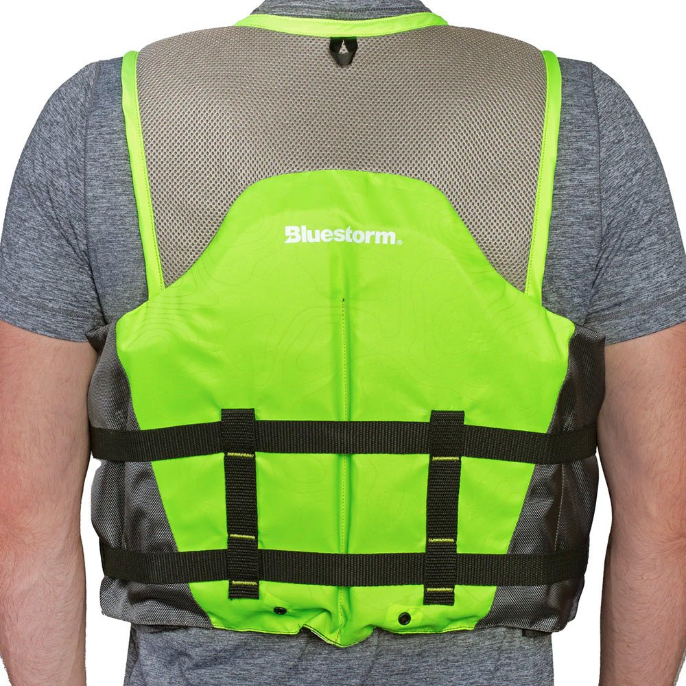 Bluestorm Sportsman Adult Mesh Fishing Life Jacket - Hi-Vis - S/M - Life Raft Professionals