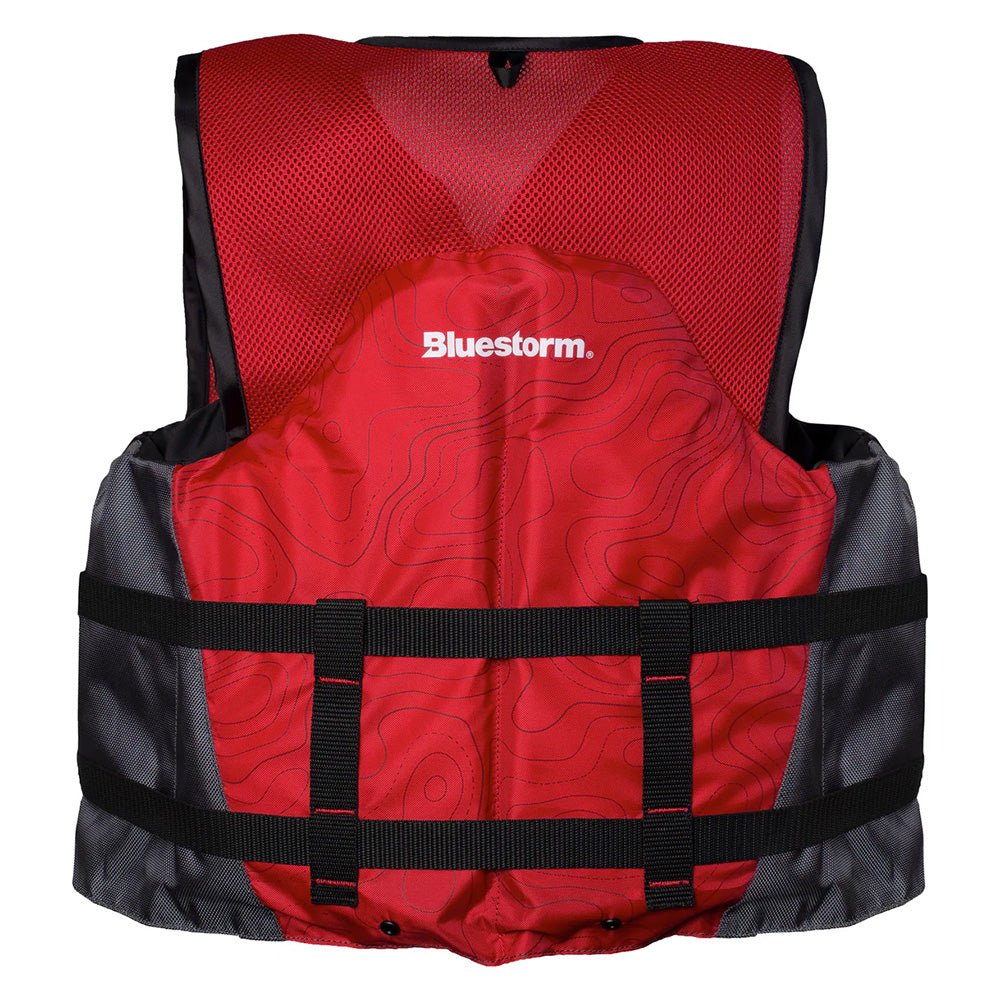 Bluestorm Sportsman Adult Mesh Fishing Life Jacket - Nitro Red - S/M - Life Raft Professionals