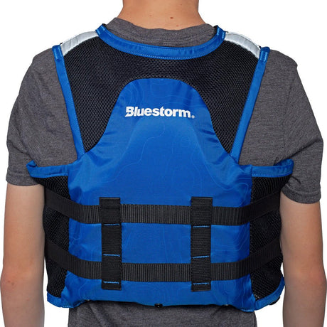 Bluestorm Sportsman Youth Mesh Fishing Life Jacket - Deep Blue - Life Raft Professionals