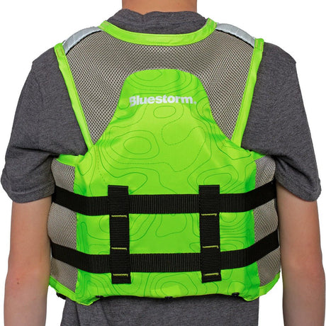 Bluestorm Sportsman Youth Mesh Fishing Life Jacket - Hi - Vis - Life Raft Professionals