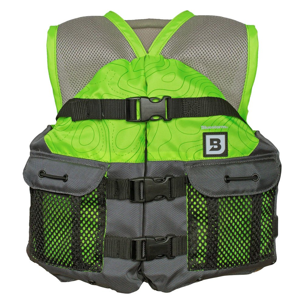 Bluestorm Sportsman Youth Mesh Fishing Life Jacket - Hi - Vis - Life Raft Professionals