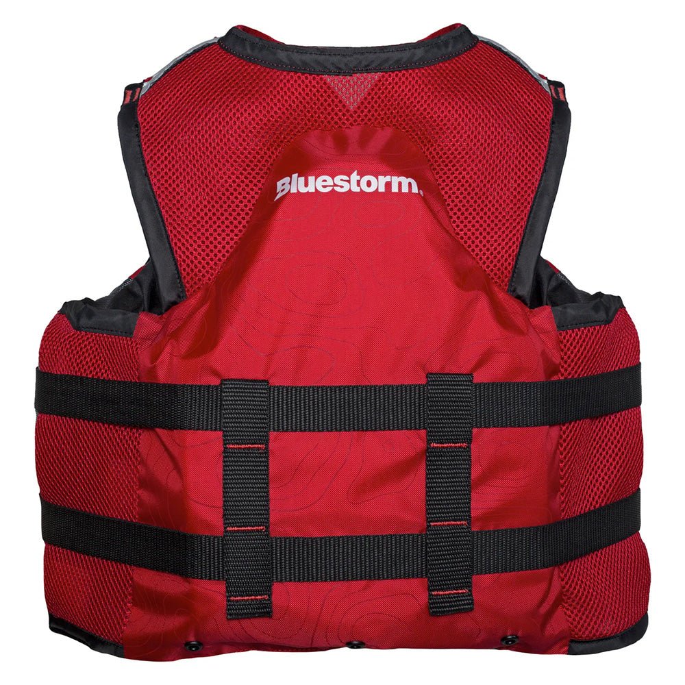 Bluestorm Sportsman Youth Mesh Fishing Life Jacket - Nitro Red - Life Raft Professionals