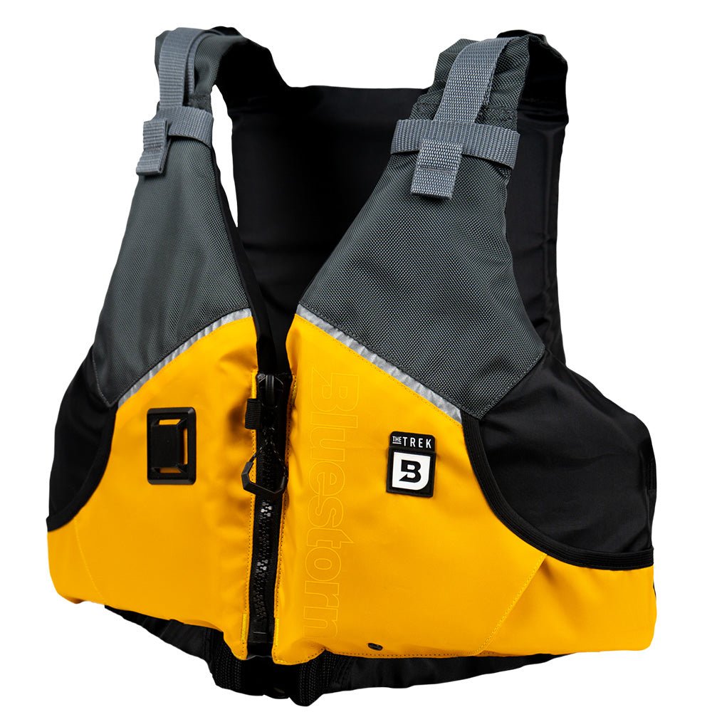 Bluestorm Trek Adult Universal Paddling Vest - Sunset Yellow - Life Raft Professionals