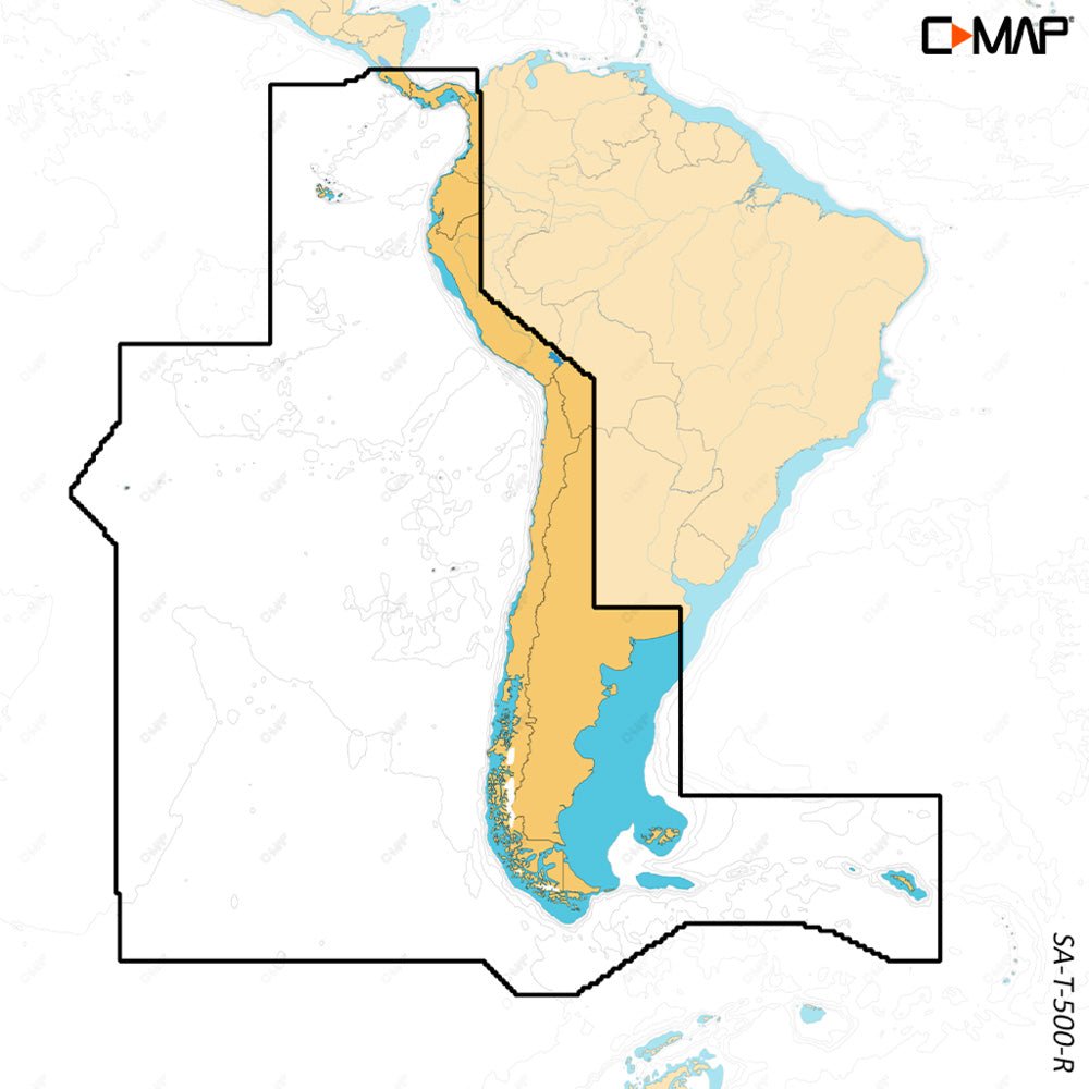 C-MAP REVEAL X - Costa Rica Chile Falklands - Life Raft Professionals