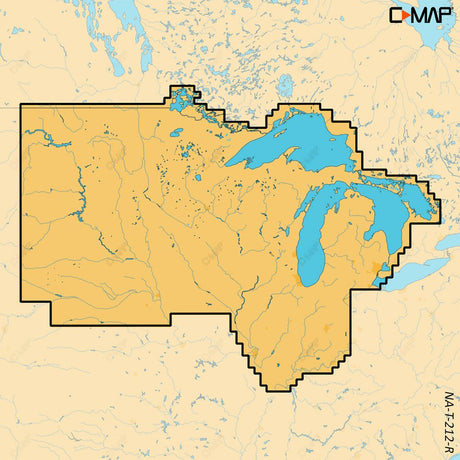 C-MAP REVEAL X - U.S. Lakes North Central - Life Raft Professionals