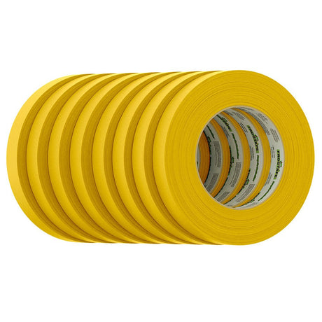 FrogTape CP 225 Medium - High Adhesion Masking Tape - 18MM x 55M x 8 - Pack - Gold - Rated for 225F - Life Raft Professionals