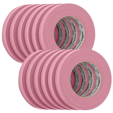 FrogTape CP 325 Medium - High Adhesion Masking Tape - 18MM x 55M x 12 - Pack - Pink - Rated f/325F - Life Raft Professionals