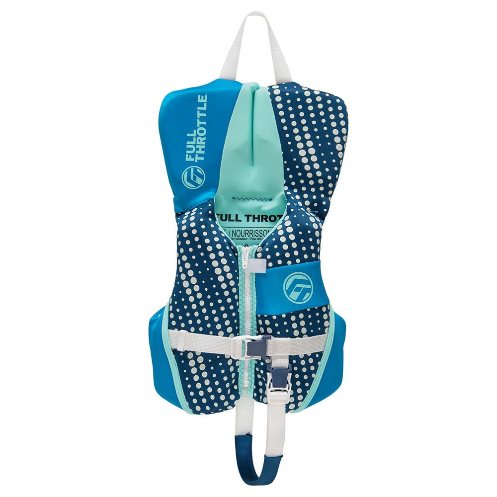 Full Throttle Infant Rapid - Dry Flex - Back Life Jacket - Aqua - Life Raft Professionals