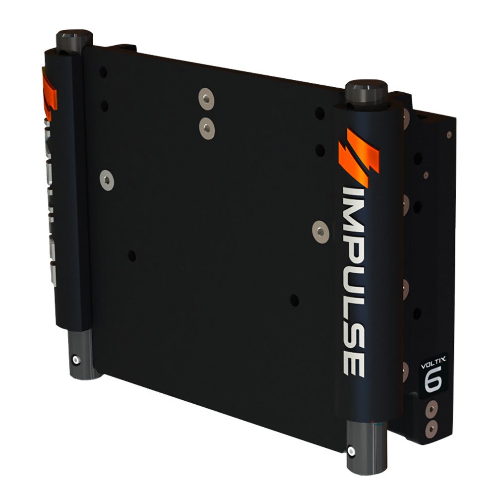 IMPULSE 6" Set Back Electric Jack Plate w/Standard Control - Black Anodize - Life Raft Professionals