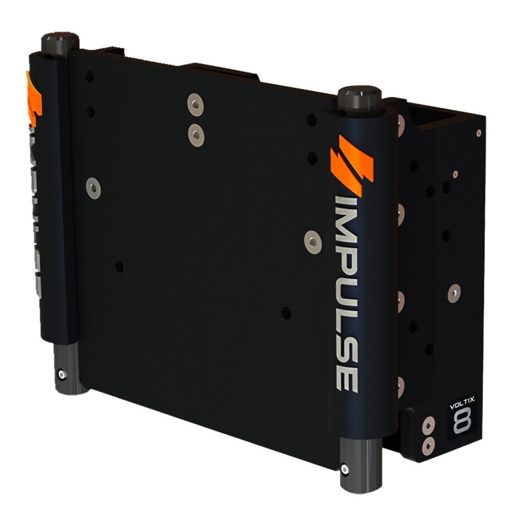 IMPULSE 8" Set Back Electric Jack Plate w/Standard Control - Black Anodize - Life Raft Professionals