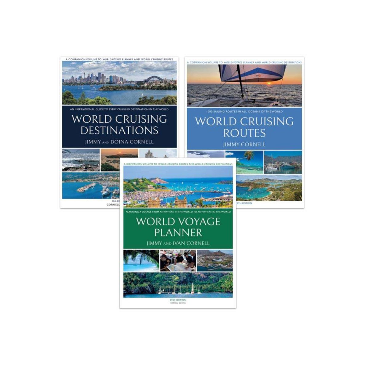 Jimmy Cornell 3 - Pack (Includes Destinations, Routes & Planner) - Life Raft Professionals