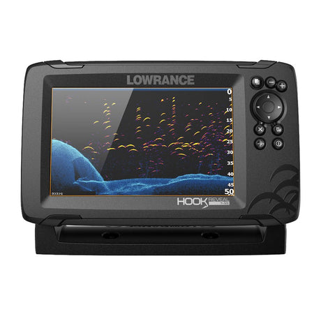 Lowrance HOOK Reveal 7x Fishfinder w/SplitShot Transom Mount Transducer - Life Raft Professionals