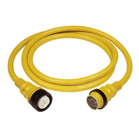 Marinco 50 AMP 125V Shore Power Cable - 75' - Yellow - Life Raft Professionals