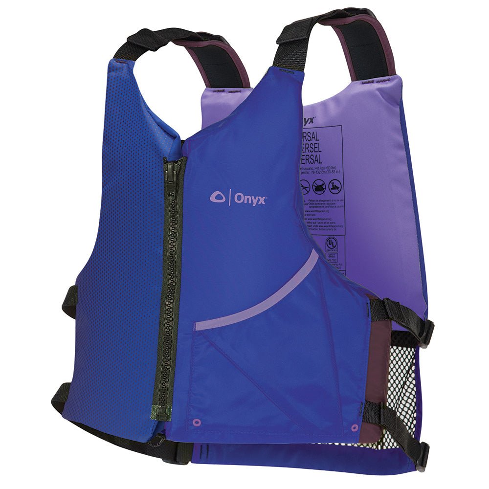 Onyx Universal Paddle PFD Life Jacket - Adult - Blue/Purple - Life Raft Professionals