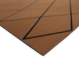 SeaDek 40" x 80" 6mm Two Color Diamond Full Sheet - Brushed Texture - Brown/Black (1016mm x 2032mm x 6mm) - Life Raft Professionals