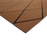 SeaDek 40" x 80" 6mm Two Color Diamond Full Sheet - Brushed Texture - Brown/Black (1016mm x 2032mm x 6mm) - Life Raft Professionals