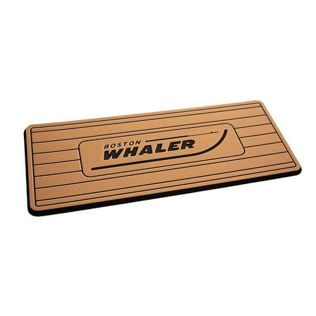 SeaDek Boston Whaler Helm Pad - Mocha/Black Brushed w/Routed Teak Lines - Life Raft Professionals