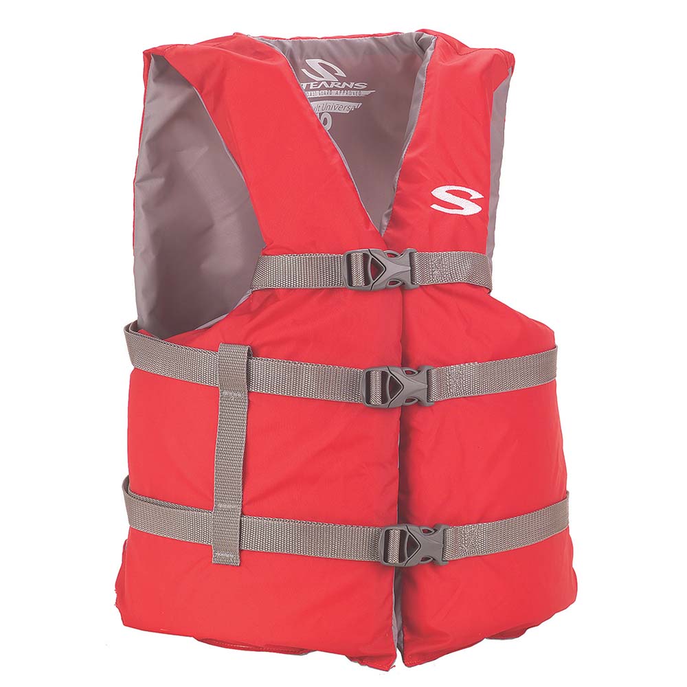 Stearns PFD 2001 Adult Boat Universal Red Display f/Adults Over 90lbs - Chest Size Of 50" - Life Raft Professionals