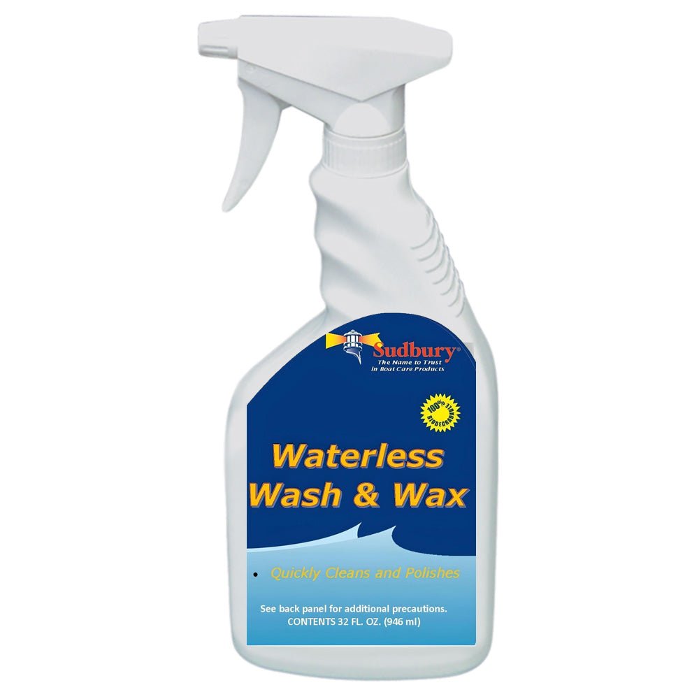 Sudbury Waterless Wash Wax - 32oz Spray Bottle - Life Raft Professionals