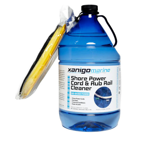 Xanigo Marine Shore Power Cord Rub Rail Cleaner w/Glove - 1 Gallon - Life Raft Professionals